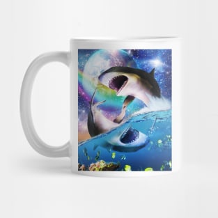 Yin-Yang Sharks, Rainbow Space Shark Mug